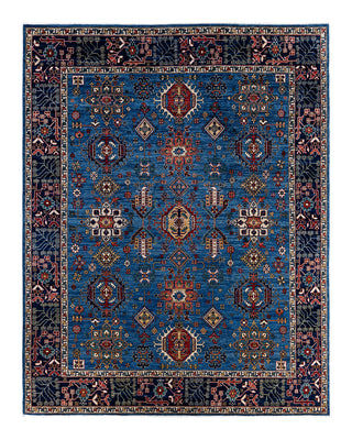 Traditional Serapi Wool Hand Knotted Light Blue Area Rug 8' 0" x 10' 3"