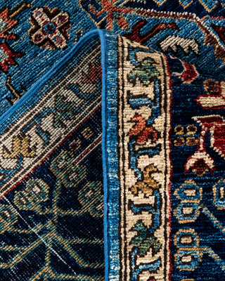 Traditional Serapi Wool Hand Knotted Light Blue Area Rug 6' 1" x 9' 4"