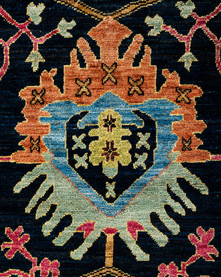 Traditional Serapi Wool Hand Knotted Navy Area Rug 6' 0" x 8' 11"