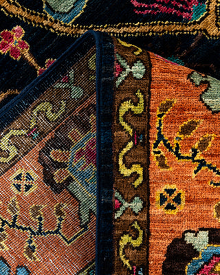 Traditional Serapi Wool Hand Knotted Navy Area Rug 6' 0" x 8' 11"