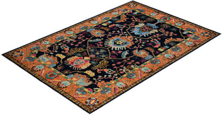Traditional Serapi Wool Hand Knotted Navy Area Rug 6' 0" x 8' 11"