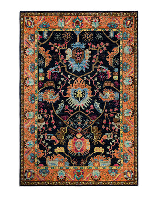 Traditional Serapi Wool Hand Knotted Navy Area Rug 6' 0" x 8' 11"