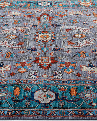 Traditional Serapi Wool Hand Knotted Gray Area Rug 5' 11" x 9' 0"