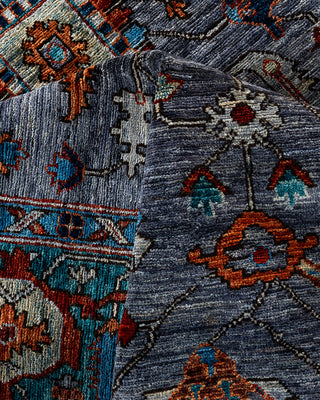 Traditional Serapi Wool Hand Knotted Gray Area Rug 5' 11" x 9' 0"