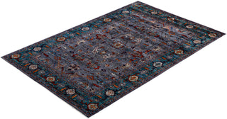 Traditional Serapi Wool Hand Knotted Gray Area Rug 5' 11" x 9' 0"