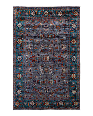 Traditional Serapi Wool Hand Knotted Gray Area Rug 5' 11" x 9' 0"