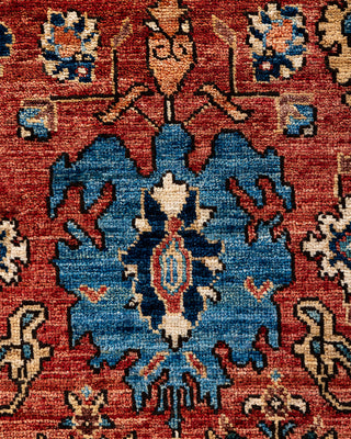 Traditional Serapi Wool Hand Knotted Red Area Rug 6' 3" x 9' 2"