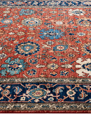 Traditional Serapi Wool Hand Knotted Red Area Rug 6' 3" x 9' 2"