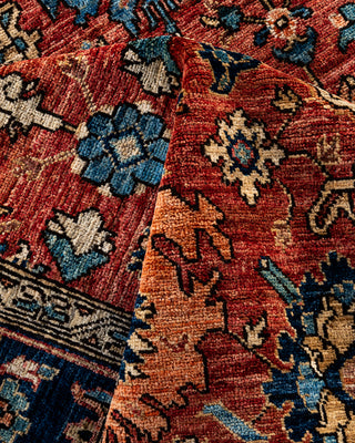 Traditional Serapi Wool Hand Knotted Red Area Rug 6' 3" x 9' 2"