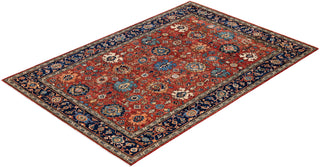 Traditional Serapi Wool Hand Knotted Red Area Rug 6' 3" x 9' 2"