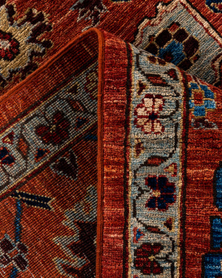 Traditional Serapi Wool Hand Knotted Red Area Rug 6' 1" x 9' 2"
