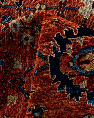 Traditional Serapi Wool Hand Knotted Red Area Rug 6' 1" x 9' 2"