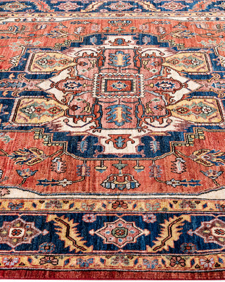 Traditional Serapi Wool Hand Knotted Red Area Rug 6' 0" x 9' 5"