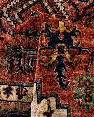 Traditional Serapi Wool Hand Knotted Red Area Rug 6' 0" x 9' 5"