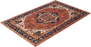 Traditional Serapi Wool Hand Knotted Red Area Rug 6' 0" x 9' 5"