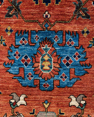 Traditional Serapi Wool Hand Knotted Red Area Rug 5' 11" x 9' 1"