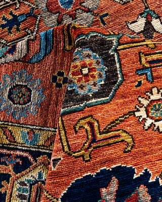 Traditional Serapi Wool Hand Knotted Red Area Rug 5' 11" x 9' 1"