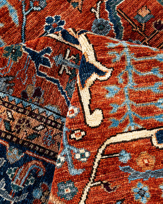 Traditional Serapi Wool Hand Knotted Red Area Rug 6' 0" x 8' 9"