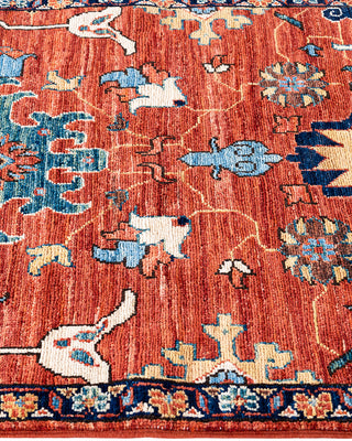 Traditional Serapi Wool Hand Knotted Red Area Rug 2' 9" x 9' 11"