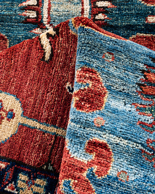 Traditional Serapi Wool Hand Knotted Red Area Rug 2' 10" x 9' 9"