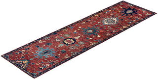 Traditional Serapi Wool Hand Knotted Red Area Rug 2' 10" x 9' 9"