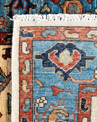 Traditional Serapi Wool Hand Knotted Ivory Area Rug 2' 10" x 9' 9"