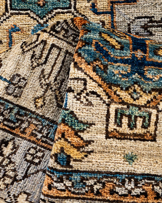 Traditional Serapi Wool Hand Knotted Beige Area Rug 2' 9" x 9' 8"