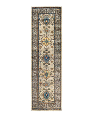 Traditional Serapi Wool Hand Knotted Beige Area Rug 2' 9" x 9' 8"