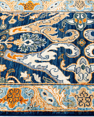 Traditional Serapi Wool Hand Knotted Blue Area Rug 2' 8" x 9' 6"