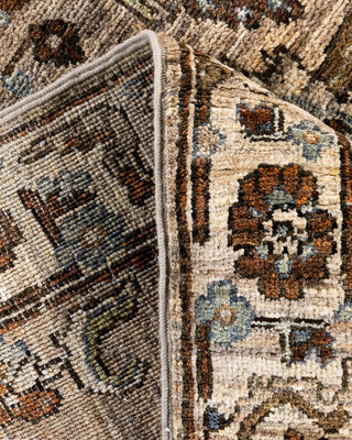 Traditional Serapi Wool Hand Knotted Brown Area Rug 2' 7" x 9' 11"
