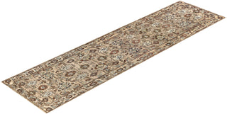 Traditional Serapi Wool Hand Knotted Brown Area Rug 2' 7" x 9' 11"