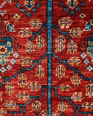 Traditional Serapi Wool Hand Knotted Red Area Rug 2' 7" x 9' 9"
