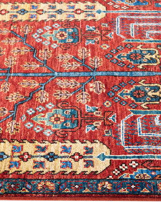 Traditional Serapi Wool Hand Knotted Red Area Rug 2' 7" x 9' 9"