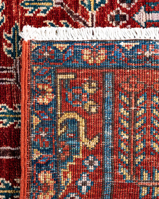 Traditional Serapi Wool Hand Knotted Red Area Rug 2' 7" x 9' 9"