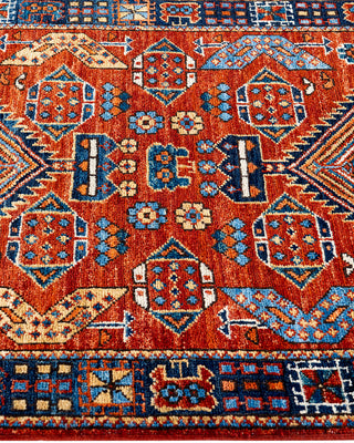 Traditional Serapi Wool Hand Knotted Red Area Rug 2' 10" x 7' 9"