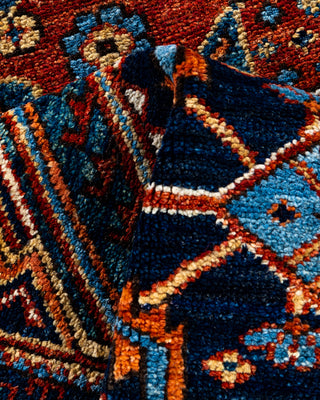 Traditional Serapi Wool Hand Knotted Red Area Rug 2' 10" x 7' 9"