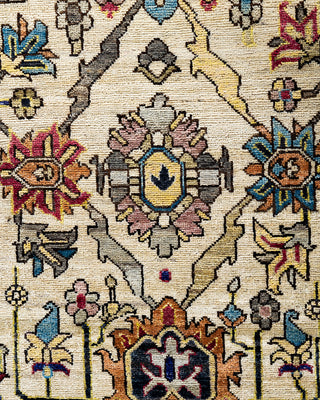 Traditional Serapi Wool Hand Knotted Ivory Area Rug 2' 10" x 7' 11"