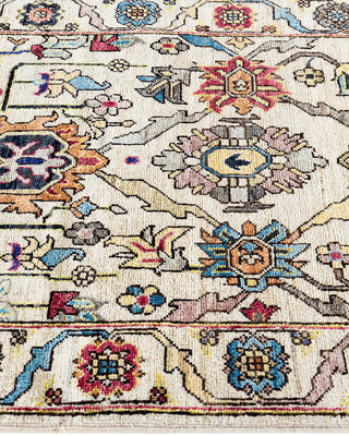 Traditional Serapi Wool Hand Knotted Ivory Area Rug 2' 10" x 7' 11"