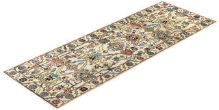 Traditional Serapi Wool Hand Knotted Ivory Area Rug 2' 10" x 7' 11"