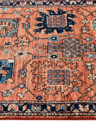 Traditional Serapi Wool Hand Knotted Orange Area Rug 2' 7" x 8' 0"