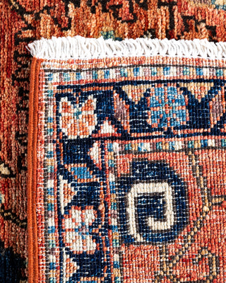 Traditional Serapi Wool Hand Knotted Orange Area Rug 2' 7" x 8' 0"
