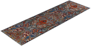 Traditional Serapi Wool Hand Knotted Gray Area Rug 2' 8" x 8' 4"