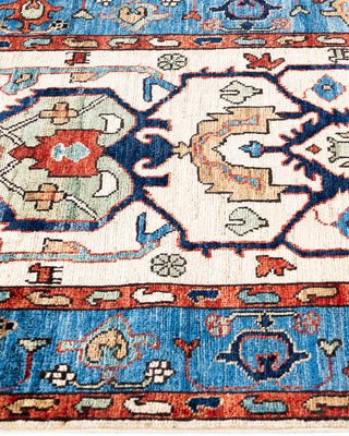 Traditional Serapi Wool Hand Knotted Ivory Area Rug 2' 10" x 8' 2"