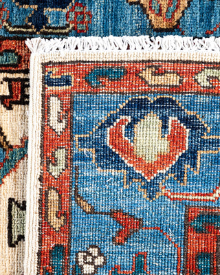 Traditional Serapi Wool Hand Knotted Ivory Area Rug 2' 10" x 8' 2"
