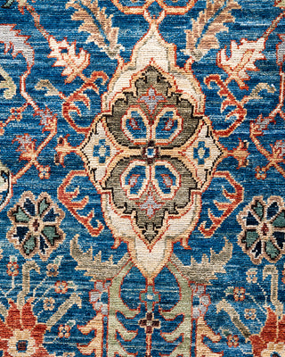Traditional Serapi Wool Hand Knotted Light Blue Area Rug 2' 5" x 8' 6"