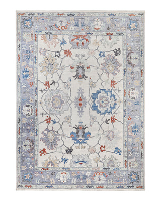 Traditional Oushak Wool Hand Knotted Ivory Area Rug 8' 10" x 12' 2"