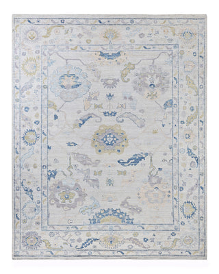 Traditional Oushak Wool Hand Knotted Beige Area Rug 8' 1" x 9' 8"