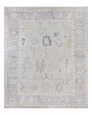 Traditional Oushak Wool Hand Knotted Beige Area Rug 8' 3" x 9' 10"