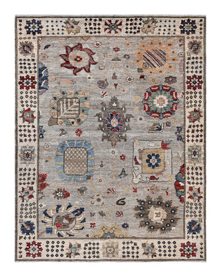 Traditional Oushak Wool Hand Knotted Brown Area Rug 7' 9" x 9' 11"