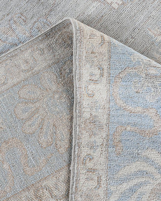 Traditional Oushak Wool Hand Knotted Light Gray Area Rug 8' 2" x 9' 8"